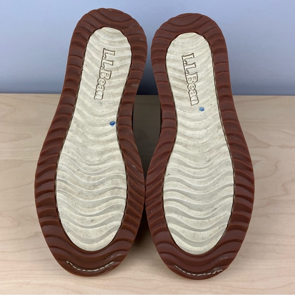 L.L. Bean Women’s Size 10.0 M Stonington Moc Toe Brown Leather Boots Lace Up - Picture 8 of 11